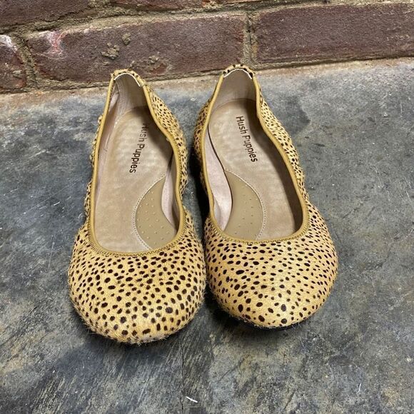 Hush Puppies Chaste Spotted Calf Hair Ballet Flat Size 7.5 - Picture 3 of 10